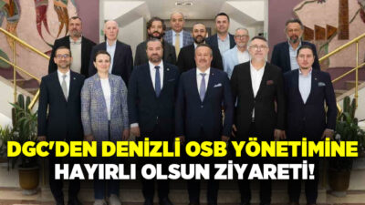 Denizli Gazeteciler Cemiyeti (DGC) Başkanı Özkan Tokmak ve Yönetim Kurulu