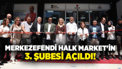 Merkezefendi Belediyesi tarafından ilçeye kazandırılan Halk Market’in 3. şubesi Akkonak