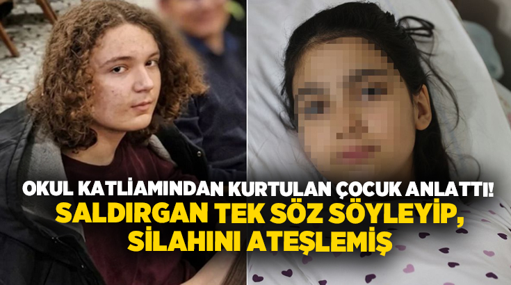 Kahramanmaraş'taki okul saldırısından kurtulan 5. sınıf öğrencisi Fatma İkra Çam,