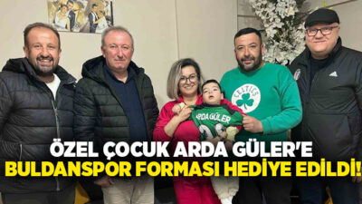 Buldan Belediyespor Kulübü, doğuştan özel çocuk Arda Güler’i ziyaret ederek