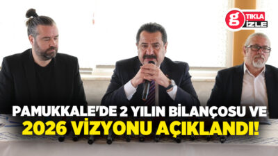 Pamukkale Belediye Başkanı Ali Rıza Ertemur, basın mensuplarıyla bir araya