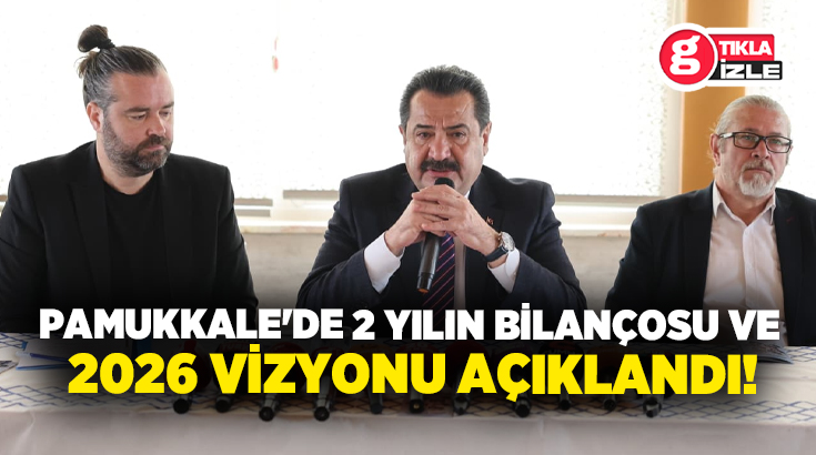 Pamukkale Belediye Başkanı Ali Rıza Ertemur, basın mensuplarıyla bir araya