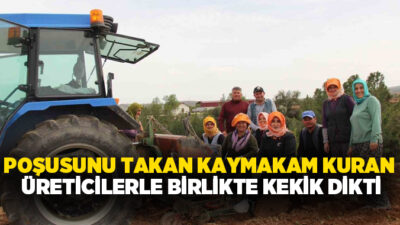 Denizli’nin gönüllere dokunan Çal Kaymakamı Hatice Gamze Kuran, poşusunu takıp