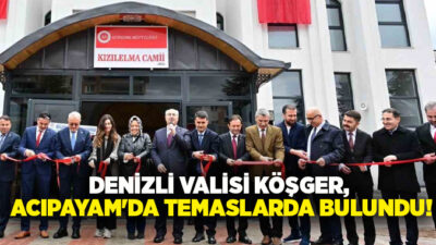 Acıpayam ilçesinde kamu hizmetlerinden eğitime, güvenlikten üretime kadar birçok alanda