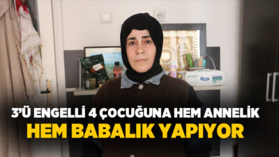 Diyarbakır’da yaşayan 3’ü engelli 4 çocuk annesi Mülkiye Gögercin, 10