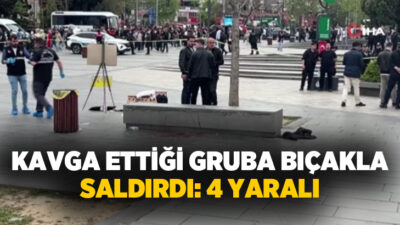 Beşiktaş iskelesi önündeki iki grup arasında çıkan tartışma bıçaklı kavgaya