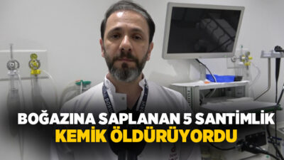 Bursa’da yediği et yemeğinin kemiği boğazına kaçan kadın, ölümden döndü.
