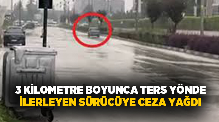 Bursa’nın İnegöl ilçesinde çevre yolunda yaklaşık 3 kilometre boyunca ters