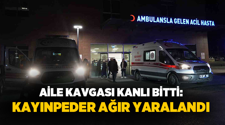 Niğde’de aile içinde çıkan tartışma bıçaklı kavgaya dönüştü. Olayda kayınpeder