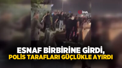 İstanbul Bayrampaşa’da bulunan sebze ve meyve halinde gece saatlerinde iki