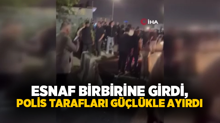 İstanbul Bayrampaşa’da bulunan sebze ve meyve halinde gece saatlerinde iki