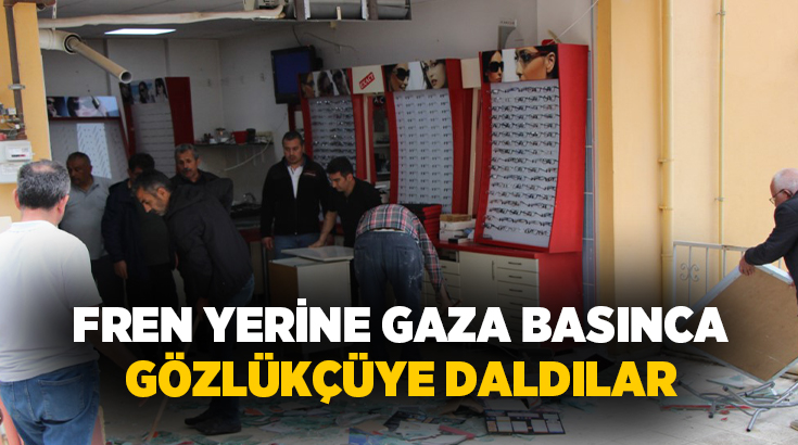 Amasya’da fren yerine gaza basan sürücü, çay içmeye gittiği arkadaşının