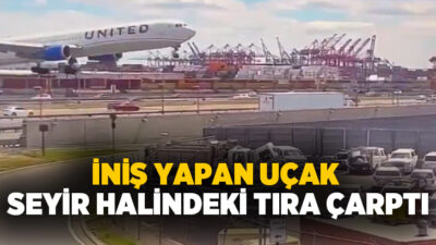 ABD'de Newark Liberty Uluslararası Havalimanı'na iniş yapan yolcu uçağı, seyir