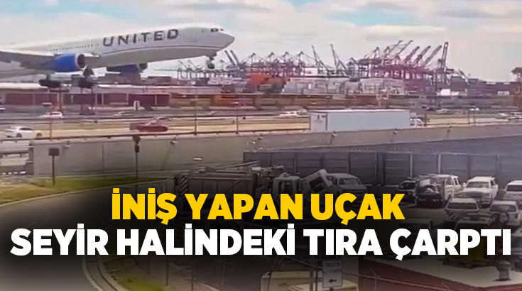 ABD'de Newark Liberty Uluslararası Havalimanı'na iniş yapan yolcu uçağı, seyir