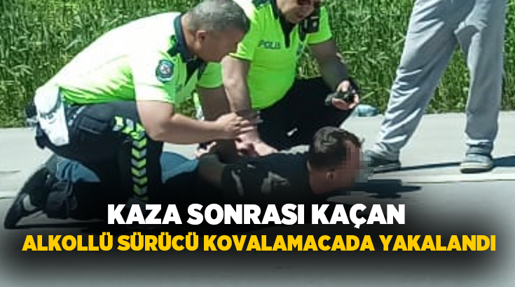 Samsun’da maddi hasarlı trafik kazasına karıştıktan sonra kaçan alkollü sürücü,