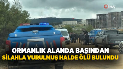 Gaziantep’te bir şahıs, ormanlık alanda park halinde duran araçta başından
