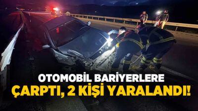 Kastamonu’nun Tosya ilçesi D100 karayolunda otomobilin bariyerlere çarpması neticesinde meydana