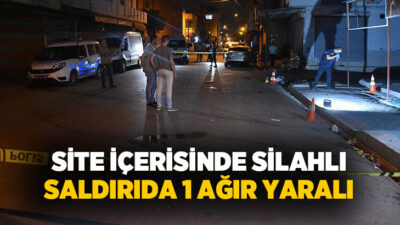 Adana’nın Ceyhan ilçesinde bir sitede meydana gelen silahlı saldırıda sırtından