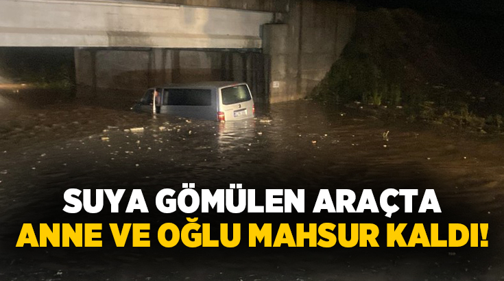 Sakarya’nın Pamukova ilçesinde etkili olan sağanak yağış sonrası suyla dolan