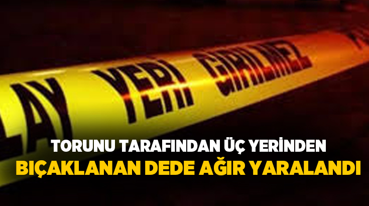 Eskişehir’de torunu tarafından üç yerinden bıçaklanan dede ağır yaralanırken, 21