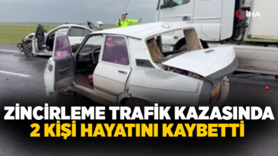 Şanlıurfa’nın Siverek ilçesinde meydana gelen zincirleme trafik kazasında 2 kişi