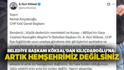 CHP’de “mutlak butlan” tartışmaları sürerken Akşehir Belediye Başkanı Dr. A.