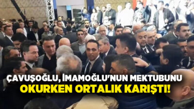 Denizli Büyükşehir Belediye Başkanı Bülent Nuri Çavuşoğlu, İmamoğlu’nun mektubunu okumak