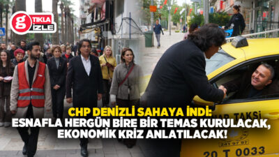 Cumhuriyet Halk Partisi (CHP) Denizli örgütü, kent genelinde eş zamanlı