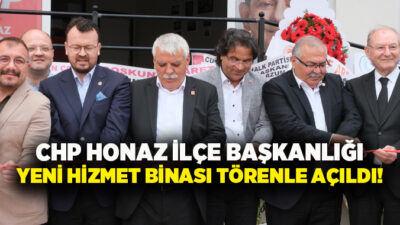 CHP Honaz İlçe Başkanlığı’nın yeni hizmet binası, Denizli’de düzenlenen törenle