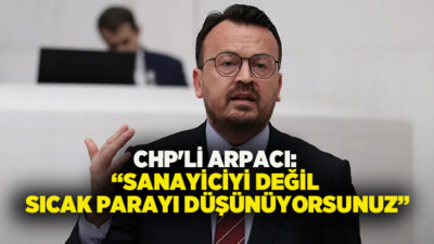 CHP Denizli Milletvekili Şeref Arpacı, TBMM’de görüşülen varlık barışı düzenlemeleri