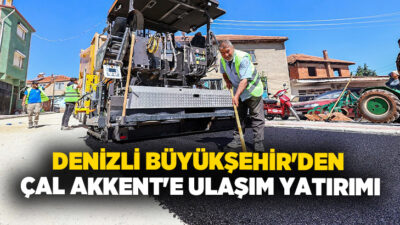 Denizli genelinde ulaşım altyapısını modernize etmeye devam eden Denizli Büyükşehir