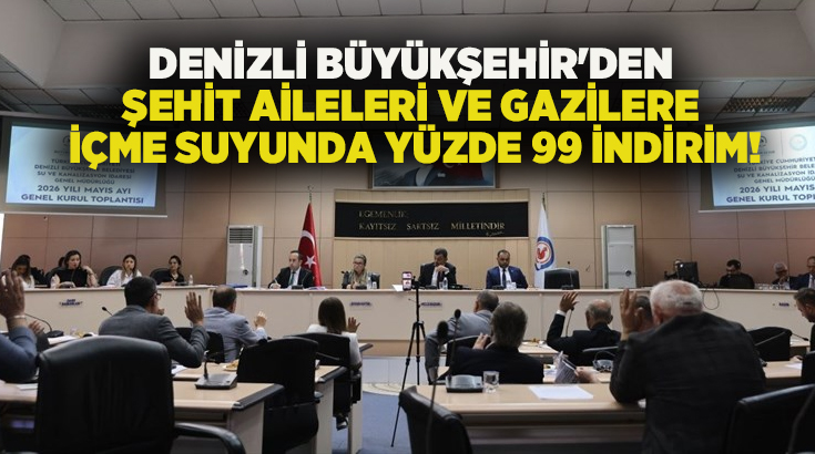 Denizli Su ve Kanalizasyon İdaresi (DESKİ) Genel Kurulu’nda, altyapı yatırımlarının