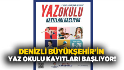 Denizli Büyükşehir Belediyesi, yaz tatilini verimli geçirmek isteyen çocuklar için