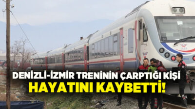 Aydın’ın Germencik ilçesinde Denizli-İzmir seferini yapan trenin çarptığı kişi yaşamını