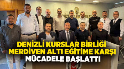 Denizli’de faaliyet gösteren kurs merkezleri, kayıt dışı ve merdiven altı