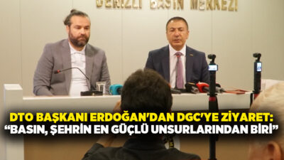 Uğur Erdoğan, Denizli Gazeteciler Cemiyeti’ni ziyaret ederek yeni yönetimle bir