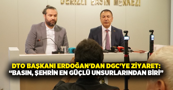 Uğur Erdoğan, Denizli Gazeteciler Cemiyeti’ni ziyaret ederek yeni yönetimle bir