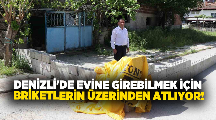 Denizli’de belediyenin asfalt döküp kaldırım yaptığı yolu "tapulu arazim" diyerek