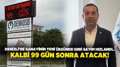 Denizli sanayisinin geleceği açısından kritik projeler arasında gösterilen DEMİOSB’de geri
