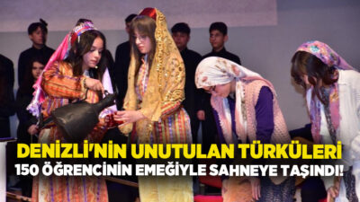 Denizli Hakkı Dereköylü Güzel Sanatlar Lisesi öğretmen ve öğrencileri, ilçe