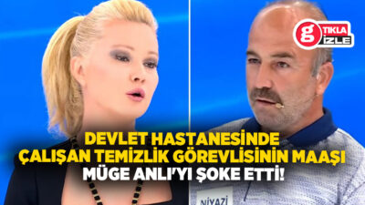 Müge Anlı programında bir kişinin, hastanede çalışan temizlik görevlisinin 150