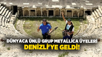 Metallica’nın efsane isimleri Kirk Hammett ve Robert Trujillo aileleriyle birlikte