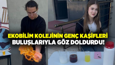 Denizli’nin köklü eğitim kurumlarından Ekobilim Koleji’nde düzenlenen ‘Bilim Günü’nde öğrencilerin
