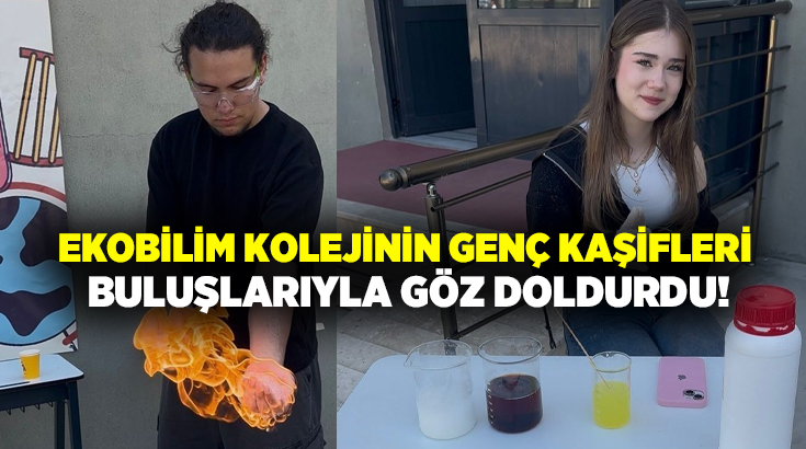 Denizli’nin köklü eğitim kurumlarından Ekobilim Koleji’nde düzenlenen ‘Bilim Günü’nde öğrencilerin