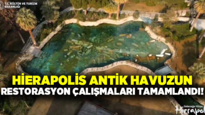 Pamukkale Hierapolis Antik Kenti içinde yer alan Antik Havuz ve