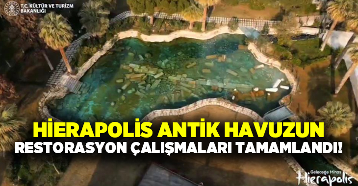 Pamukkale Hierapolis Antik Kenti içinde yer alan Antik Havuz ve