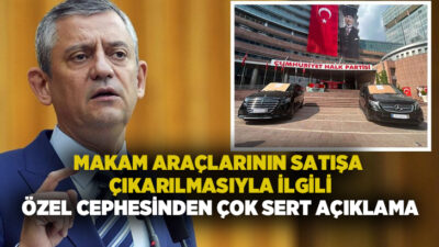 Kemal Kılıçdaroğlu'nun Özgür Özel'in kullandığı iki makam aracını satışa çıkarmasına