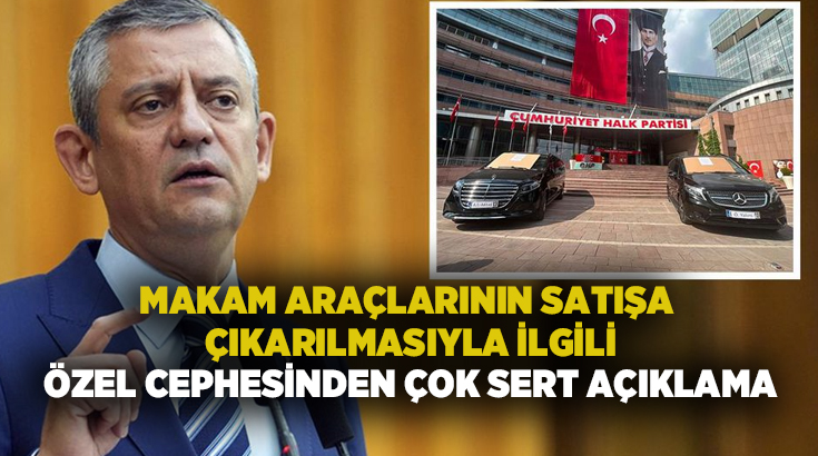 Kemal Kılıçdaroğlu'nun Özgür Özel'in kullandığı iki makam aracını satışa çıkarmasına