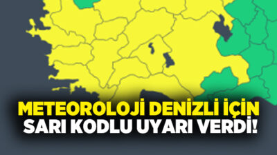 Meteoroloji Genel Müdürlüğü, Denizli genelinde beklenen gök gürültülü sağanak yağışlar