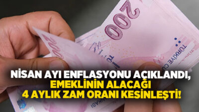 TÜİK, nisan ayı enflasyonunu yüzde 4,18 olarak açıkladı. Böylelikle SSK
